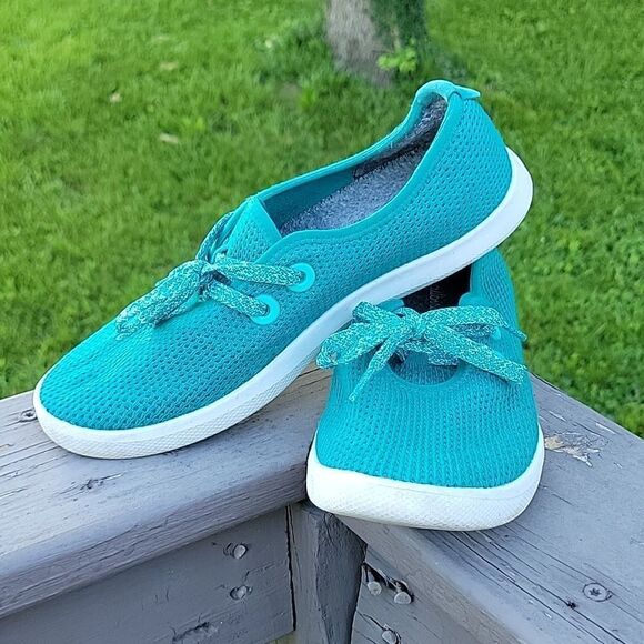 Allbirds Tree Skimmers Aqua Teal Turquoise Size 8 - Picture 1 of 6